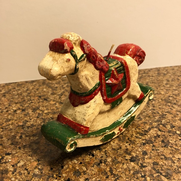 Rocking Horses; 3 teddy bear ornaments and one candle - Picture 6 of 16